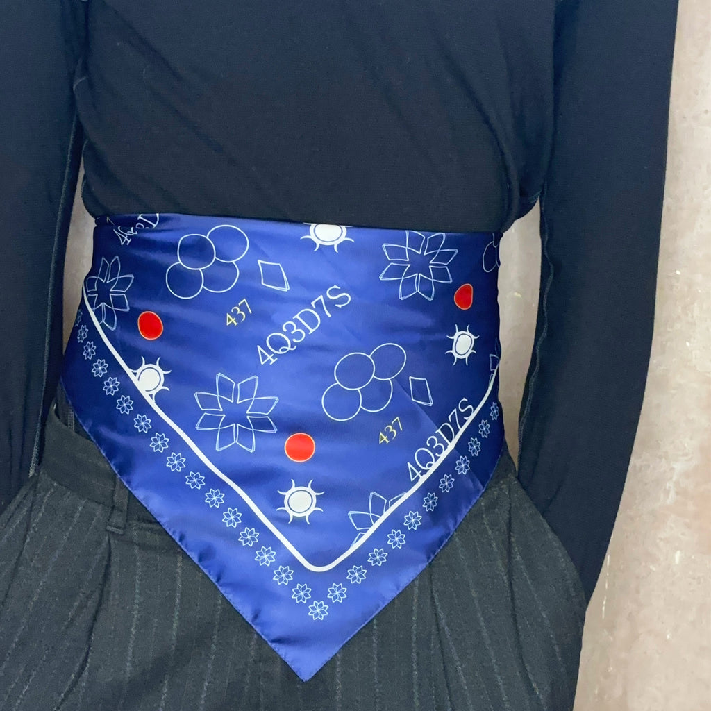 Monogram Satin Scarf