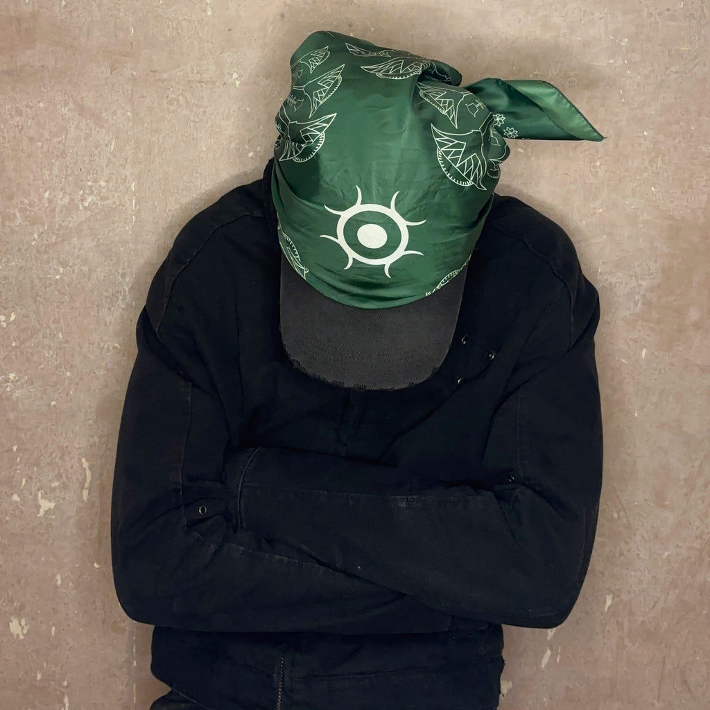 Lotus Bloom Satin Scarf