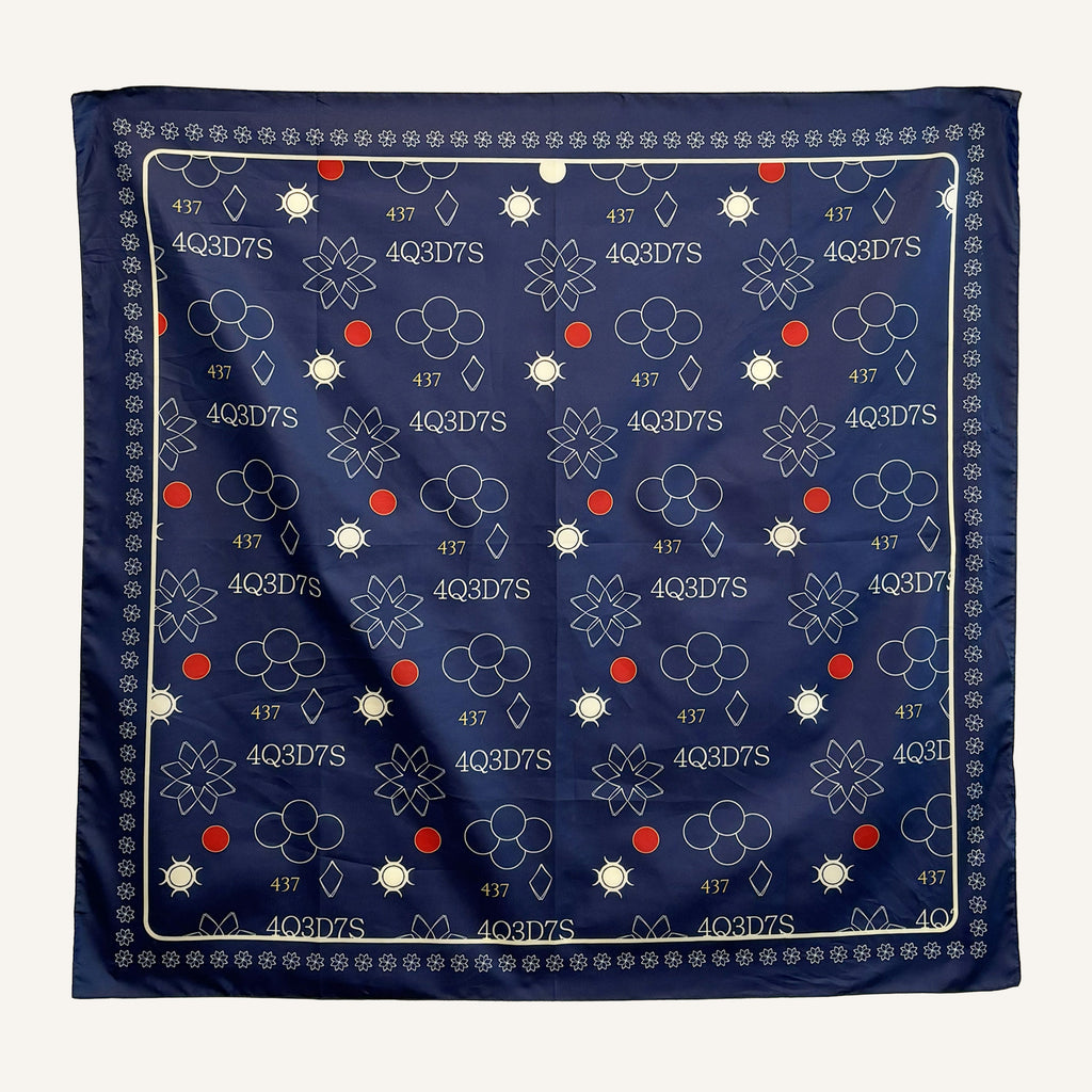 Monogram Satin Scarf