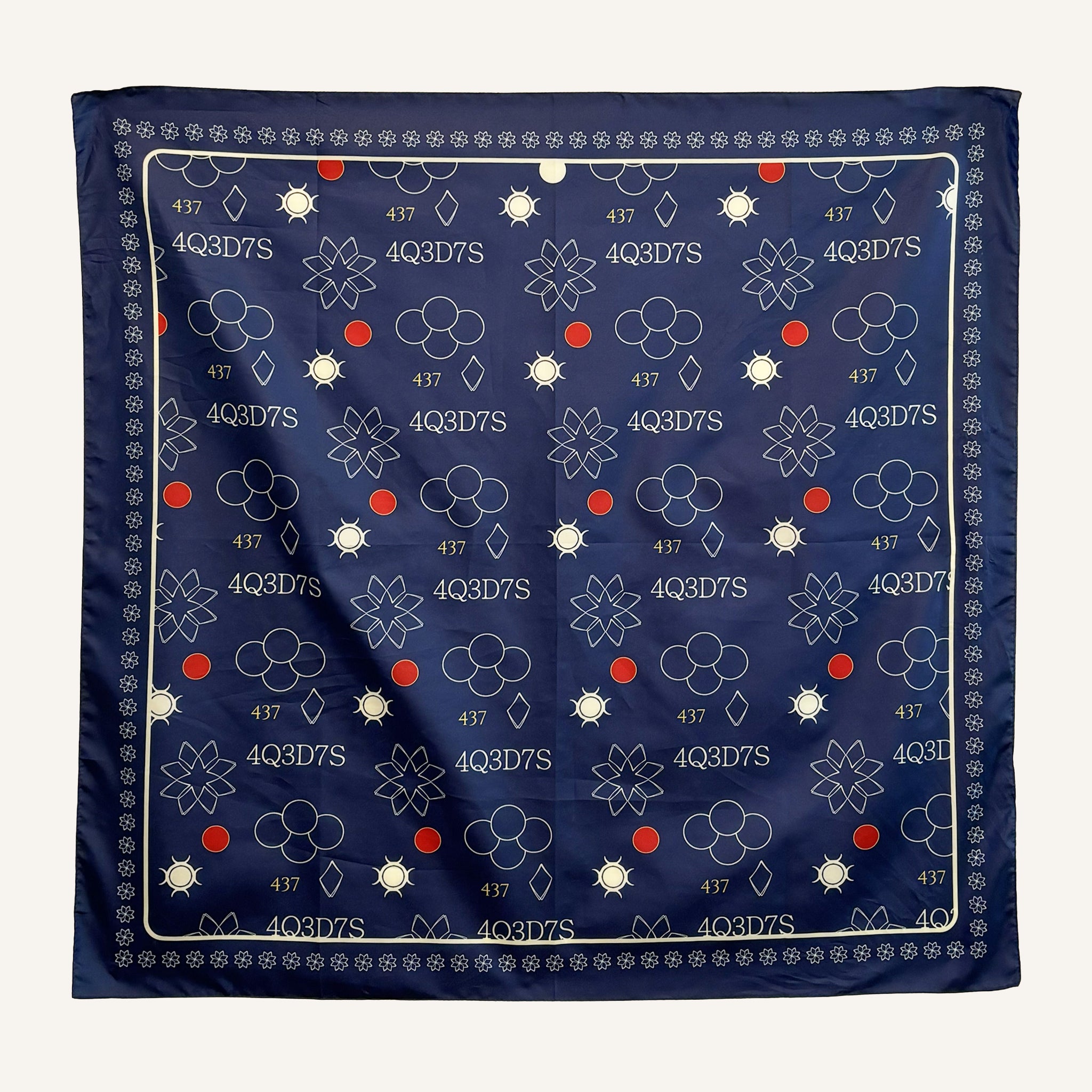 Monogram Satin Scarf